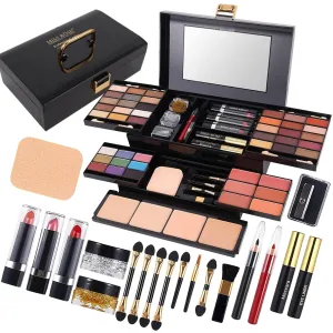 39 Shades Professional Makeup Palette - All-in-One Gift Set for Women: Eyeshadow, Blush, Lipstick