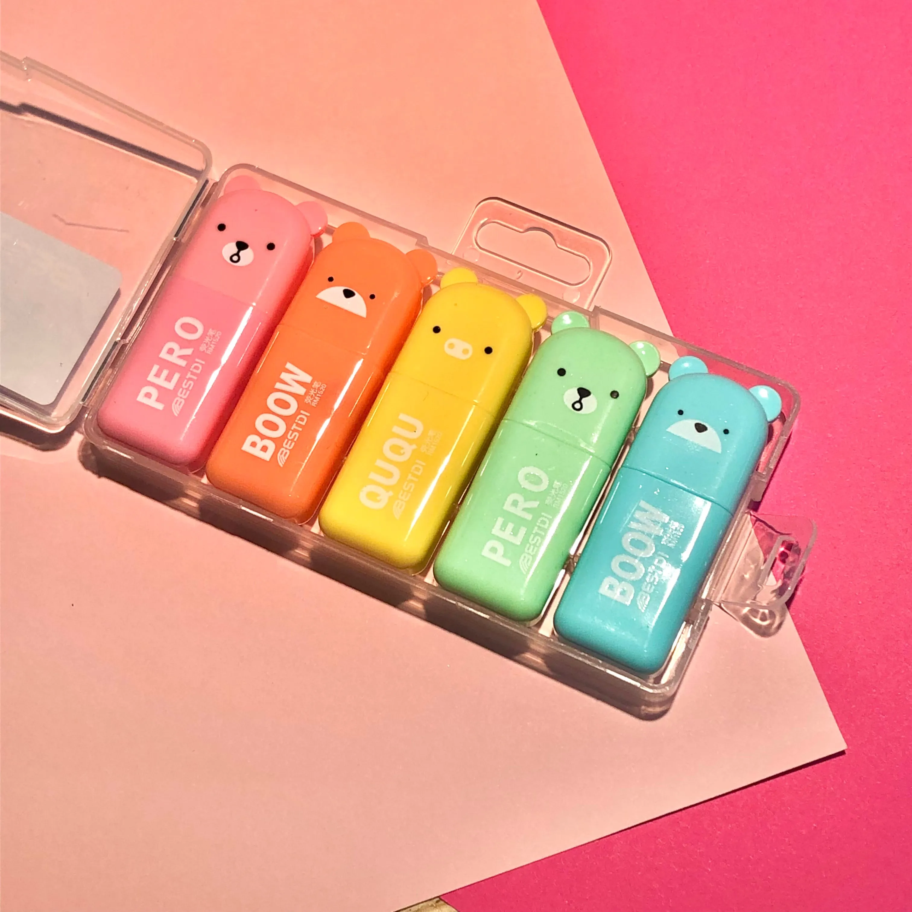 Bear Highlighter Set