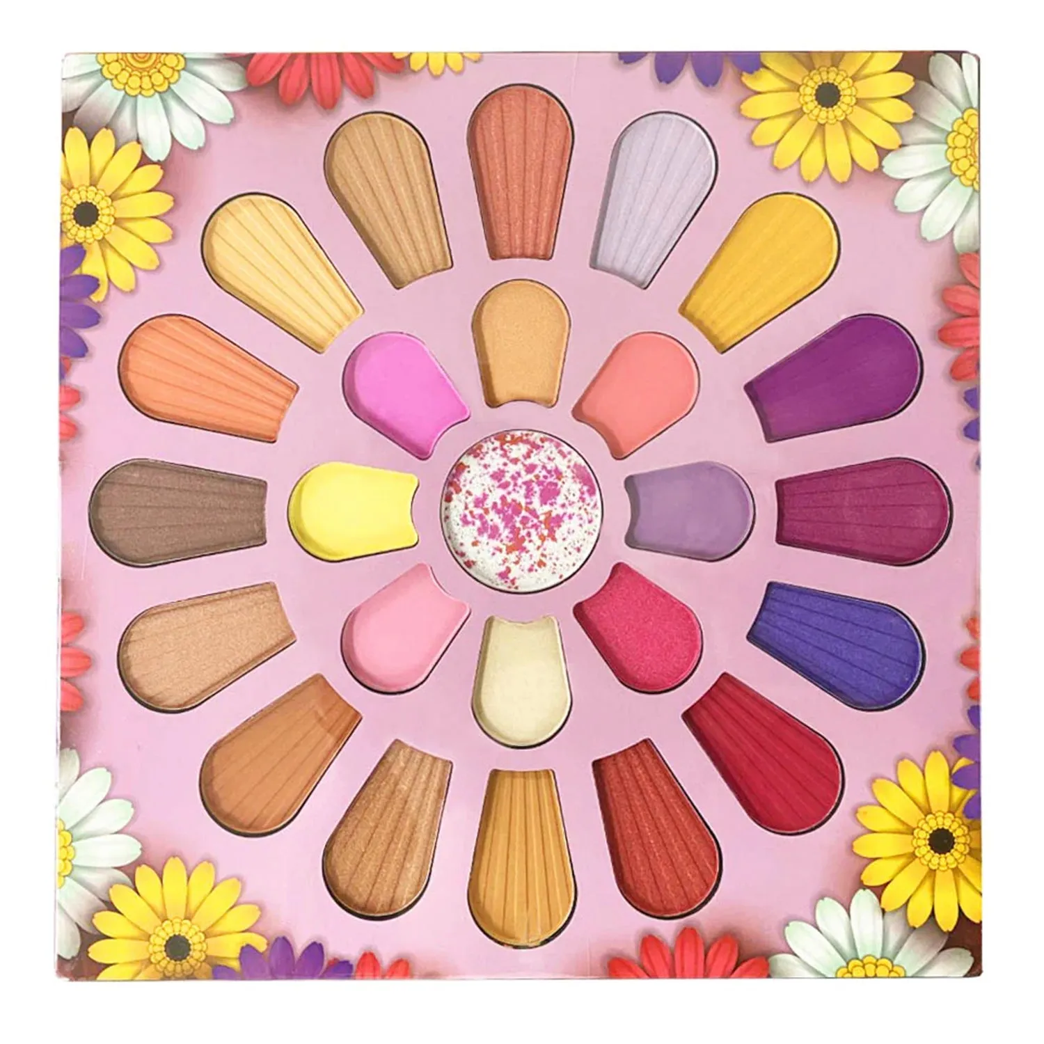 Beauty Treats Electric Daisy Matte and Shimmer Eyeshadow Palette 25 Colors