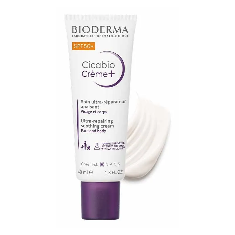 Bioderma Cicabio Crème  SPF 50  Ultra-Repairing Soothing Cream