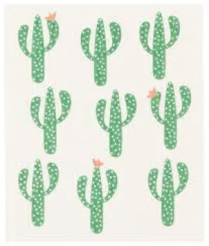 Cacti Swedish Dishcloth