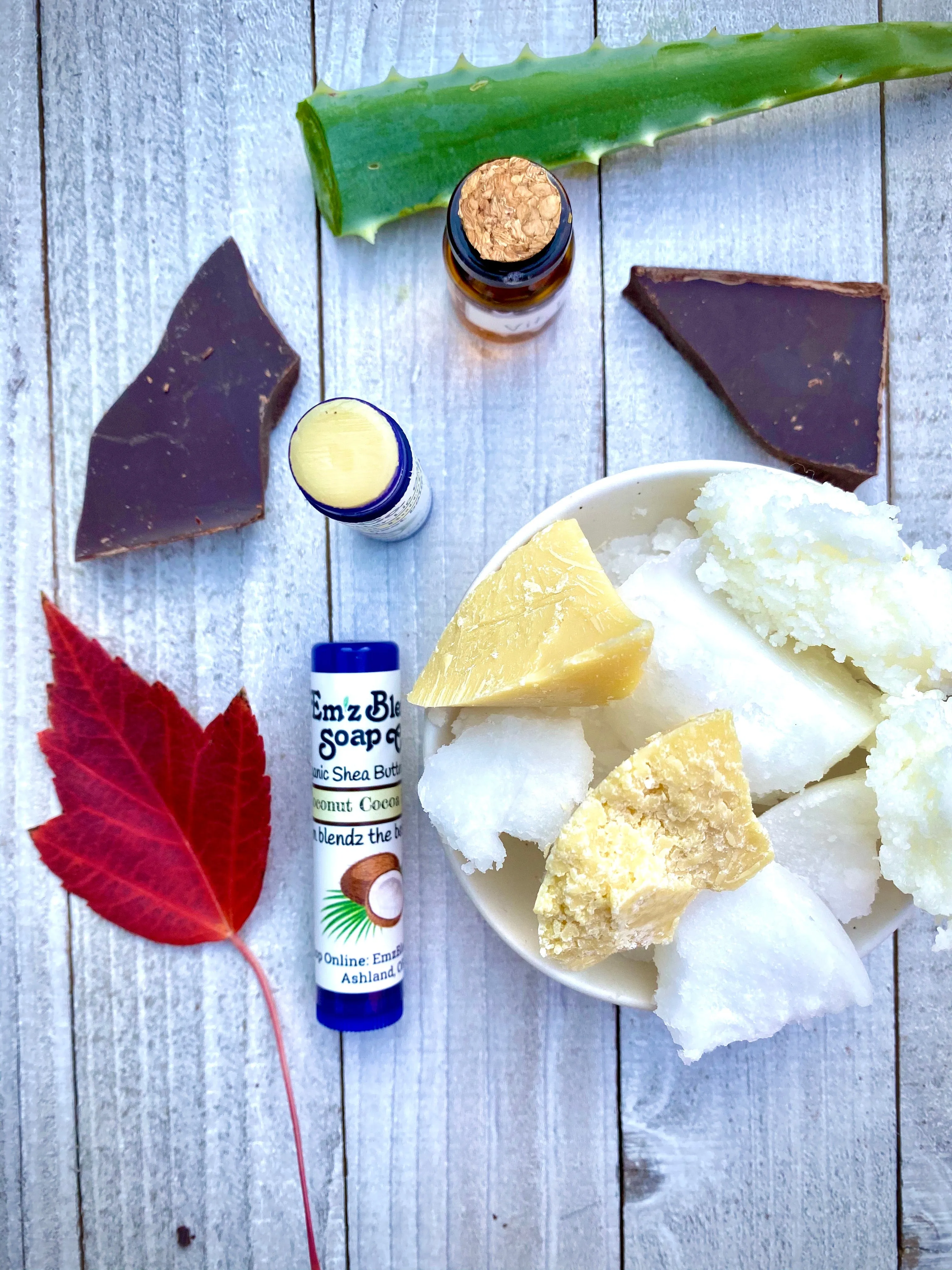 Coconut Cocoa Butter Lip Balm | Luxurious Healing for Lips (Rich Cocoa Butter Flavor)