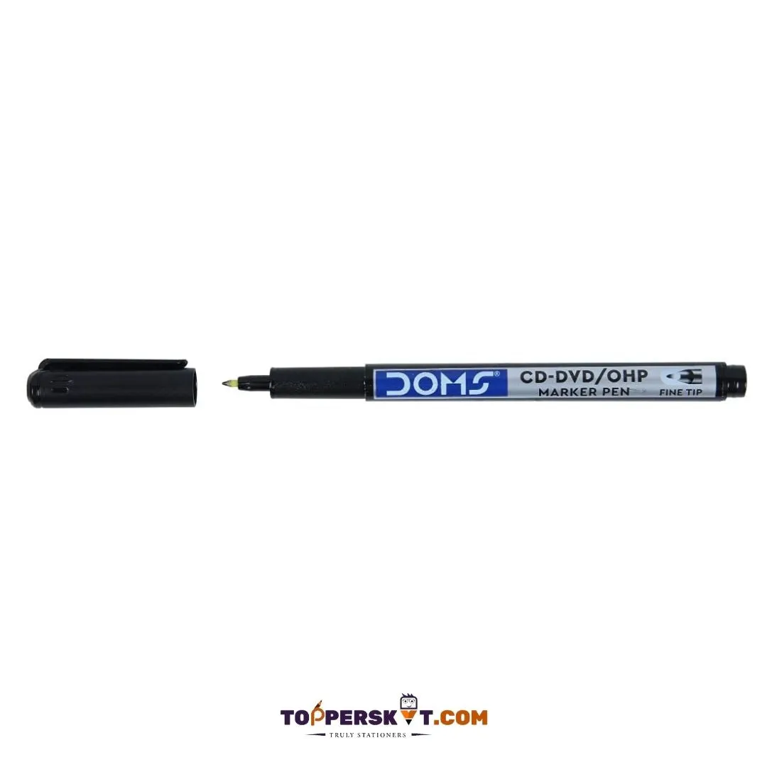 Doms CD DVD Marker - Black ( Pack Of 1 )