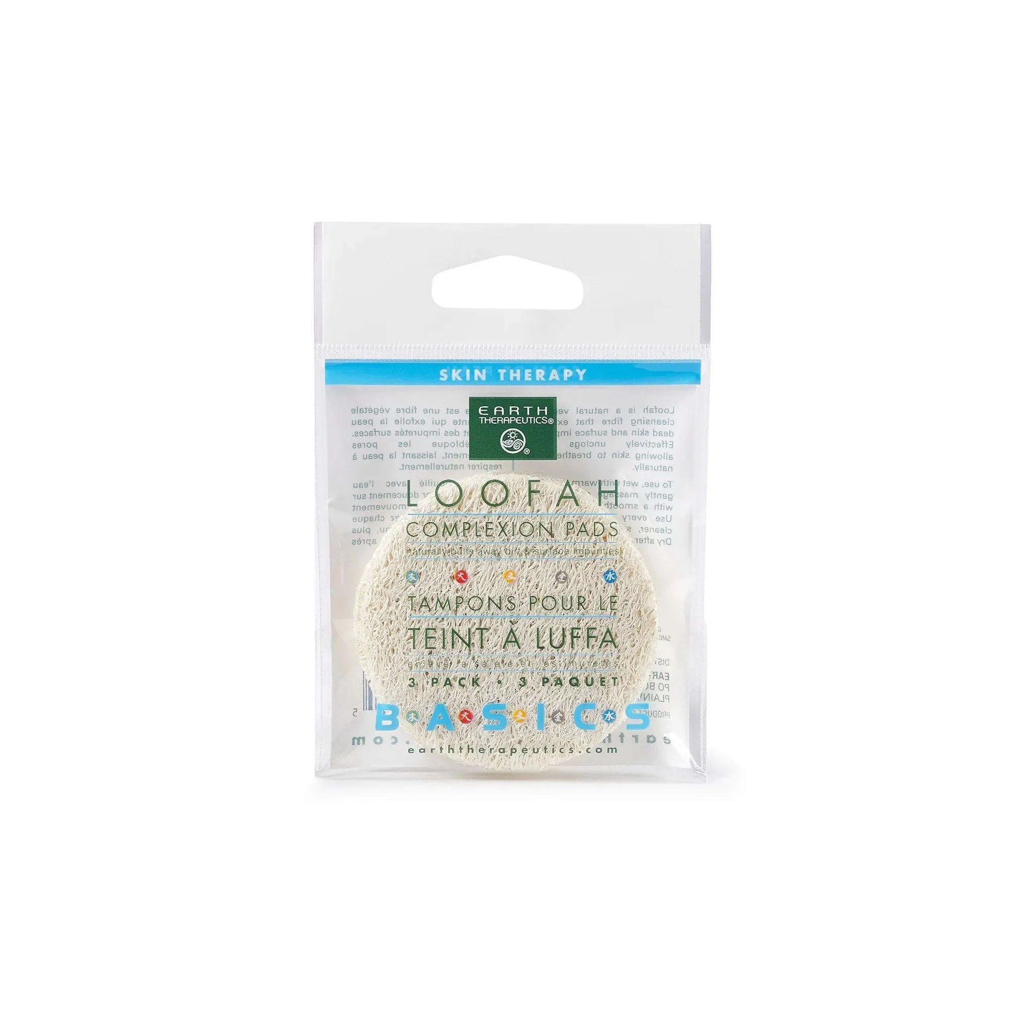 Earth Therapeutics Loofah Face Discs 3 per Pack 1 Pack