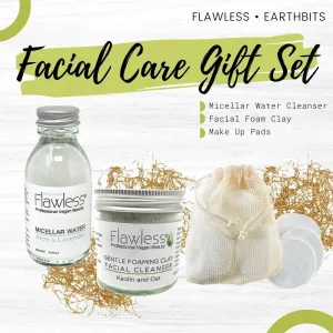 Facial Care Micellar Water Cleanser, Facial Foam Clay & Make Up Pads Bundle Gift Set