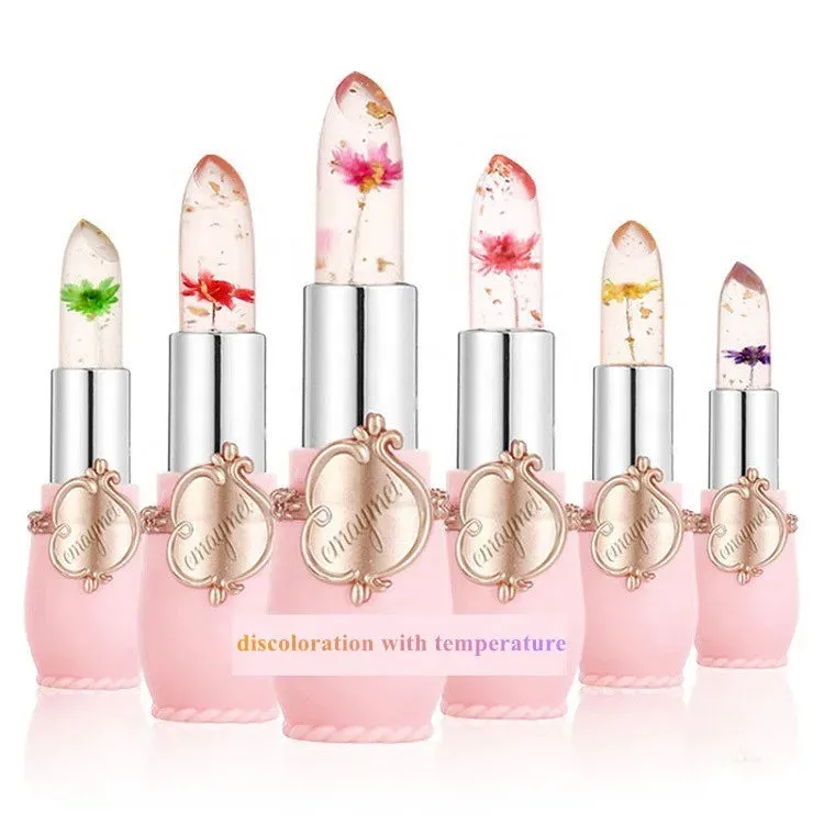 Flower Jelly Waterproof Moisturizing Nourishing Lip Balm 3 Set