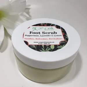 Foot & Body Sugar Scrub-Peppermint Lavender and Lemon 8 oz