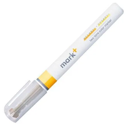 GRAY Kokuyo Mark  TWO Tone Highlighter Dual ToneHighlighter Pen Two Way Highlighter Double Sided Highlighter Mark  Highlighter | PM-MT100M