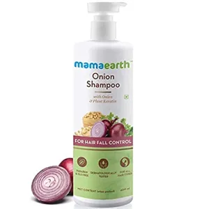 Mamaearth Onion Shampoo for Anti Hair Fall & Hair Growth with Onion Oil & Plant Keratin 400ml