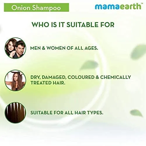 Mamaearth Onion Shampoo for Anti Hair Fall & Hair Growth with Onion Oil & Plant Keratin 400ml