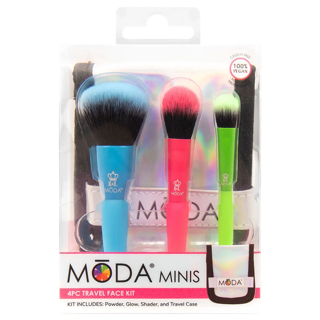 MŌDA® Minis Totally Electric 4pc Travel Face Kit