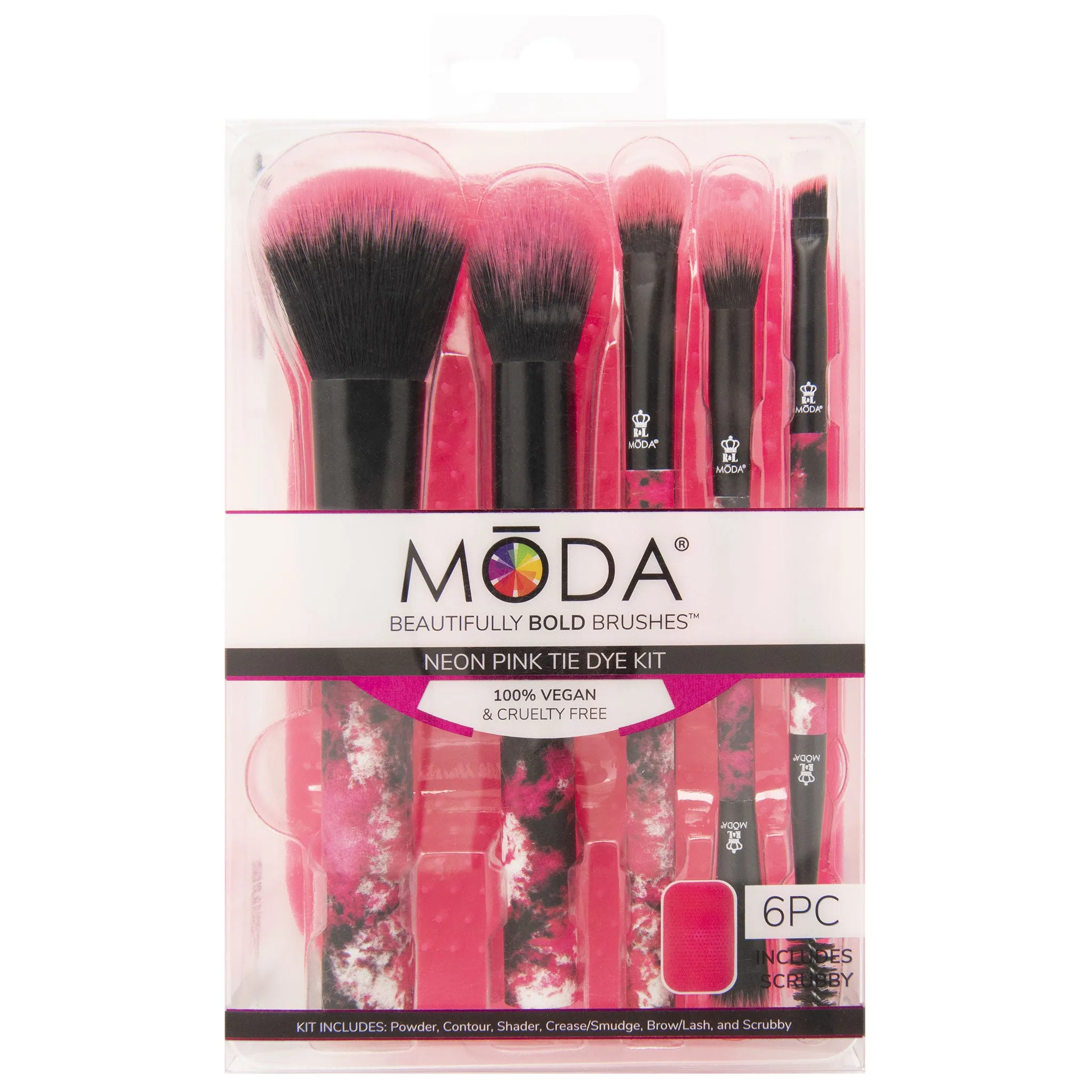 MŌDA® Neon Pink Tie Dye Kit with Scrubby