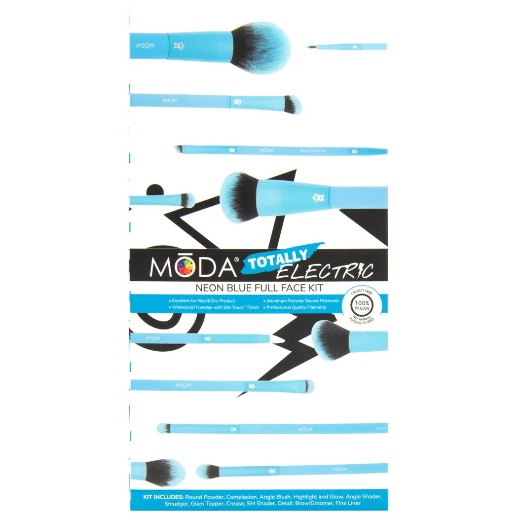 MŌDA® Totally Electric Neon Blue Full Face Kit