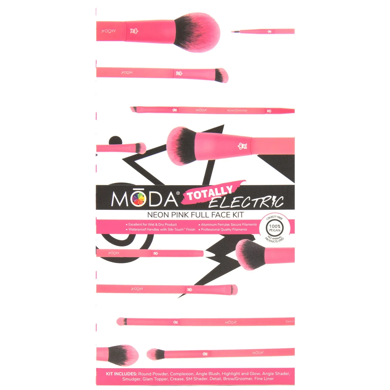 MŌDA® Totally Electric Neon Pink Full Face Kit