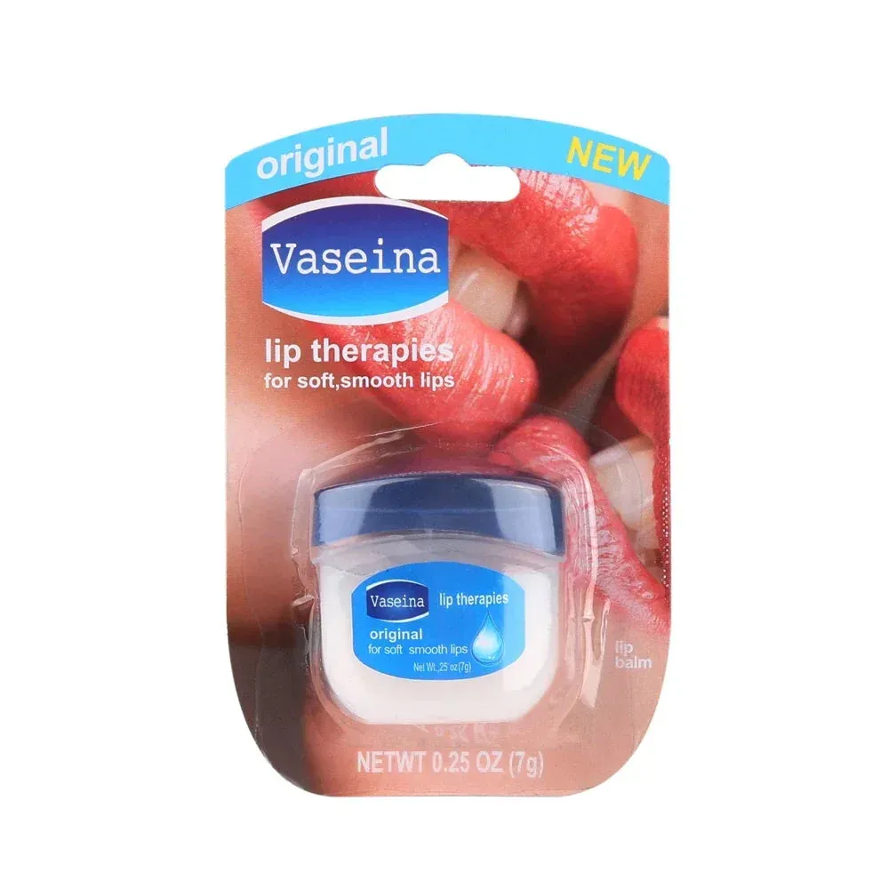 Natural Long-lasting Vaseline Lip Balm for Nourished, Cracked Lips - 7g