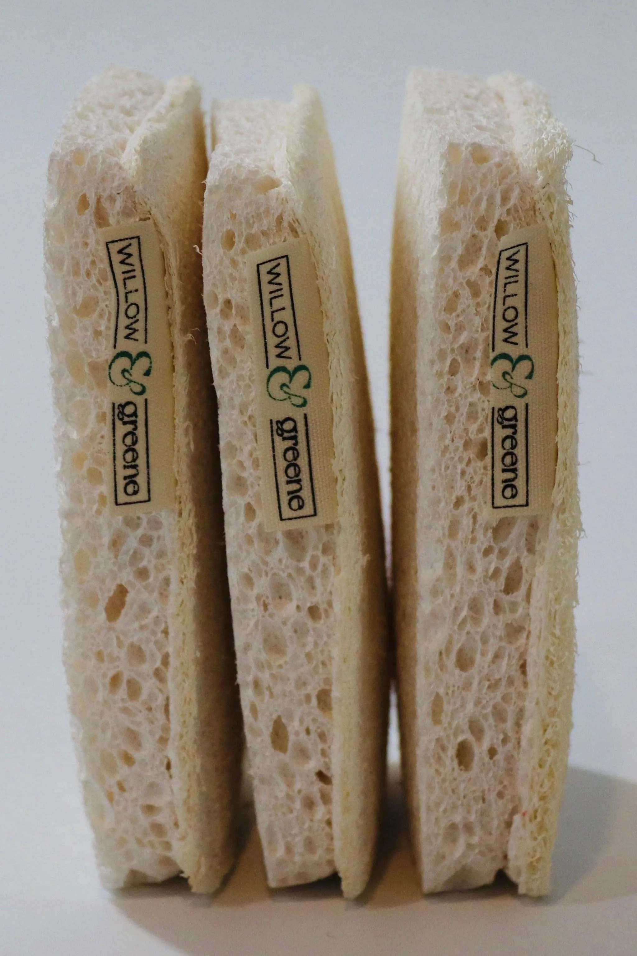 Natural Loofah & Wood Pulp Dish Sponge, Biodegradable Zero Waste