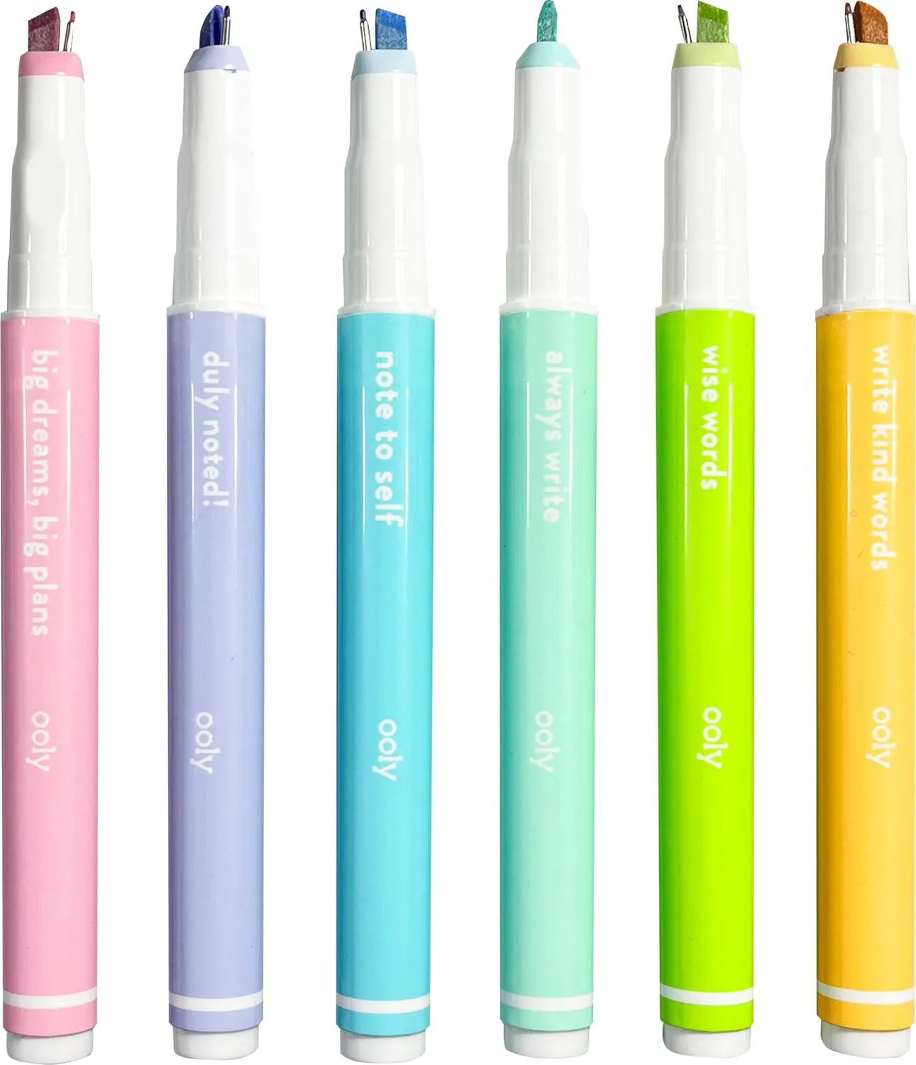 Noted! 2-in-1 Micro Fine Tip Pens & Highlighters - Set of 6