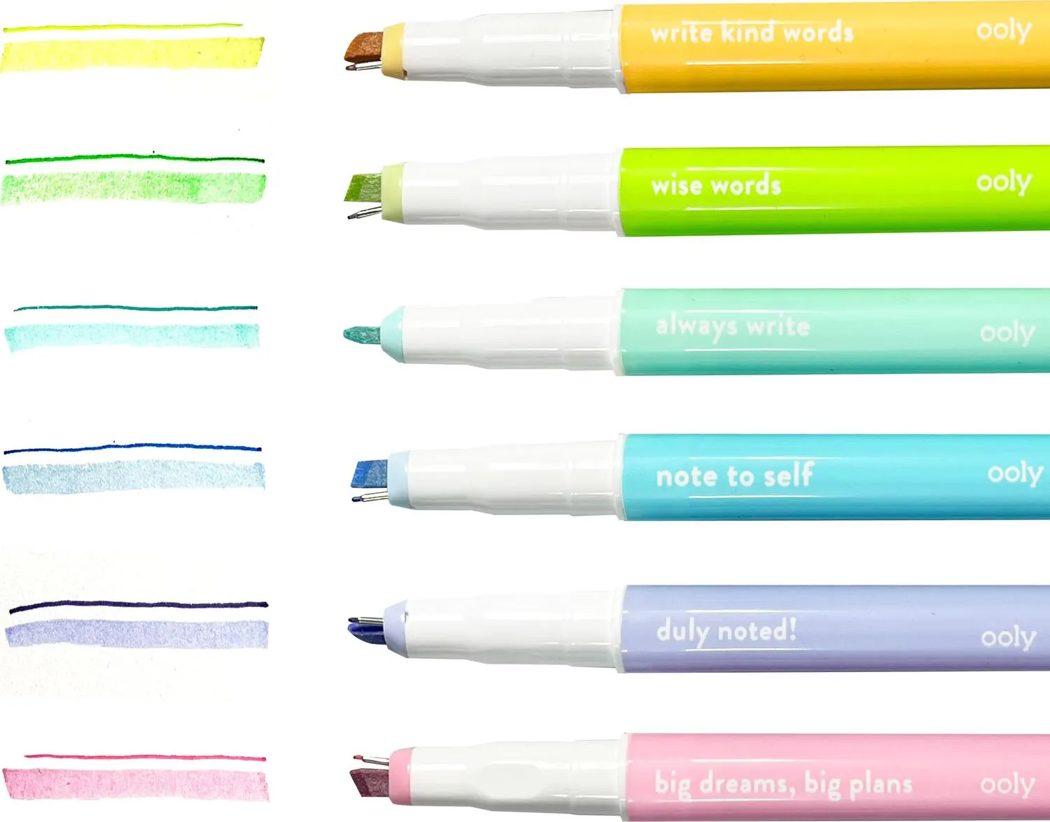 Noted! 2-in-1 Micro Fine Tip Pens & Highlighters - Set of 6