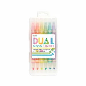 Ooly Dual Liner Double-Ended Highlighters - Set of 6