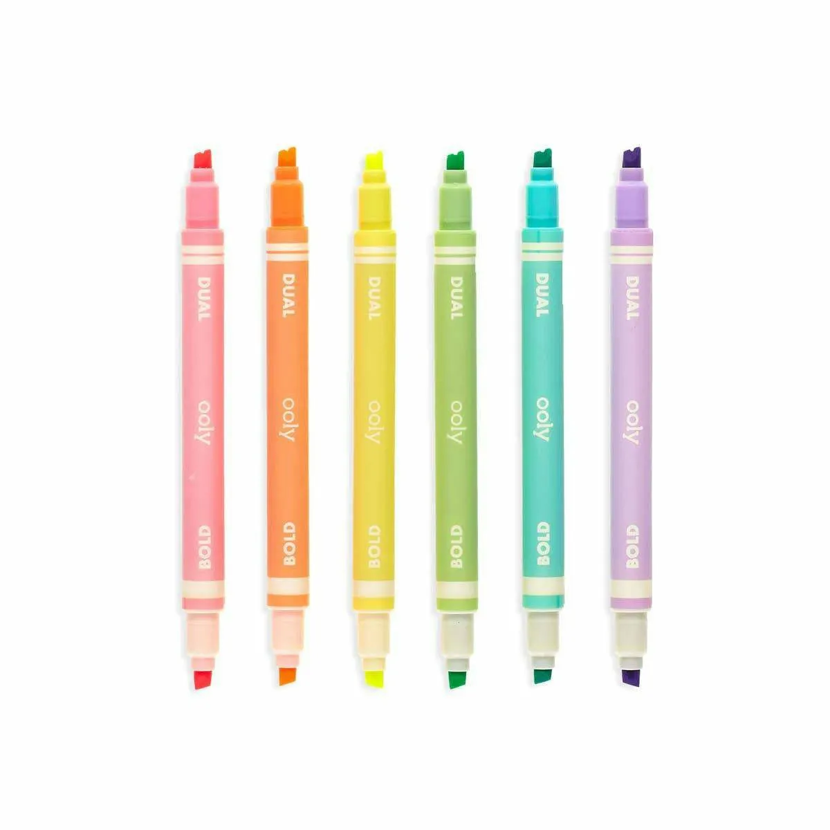 Ooly Dual Liner Double-Ended Highlighters - Set of 6