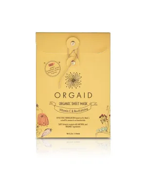 Orgaid Vitamin C Revitalizing Sheet Mask 4-Pack