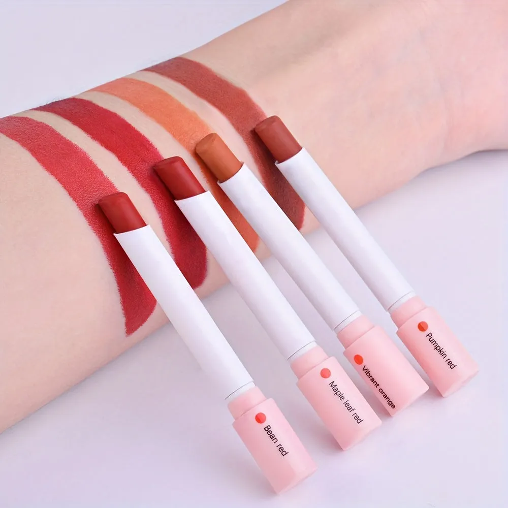 Pigmented Velvet Matte Lipstick Set  Easy Application  4Pack