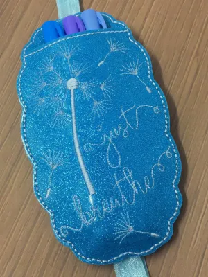 Planner Pocket Band - Just Breathe Sky Glitter