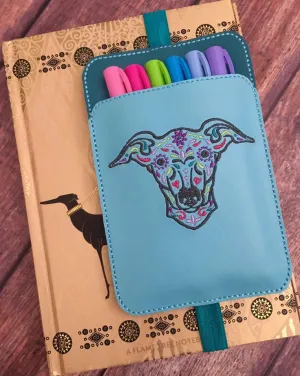 Planner Pocket Band - Sugar Skull Greyhound Aqua