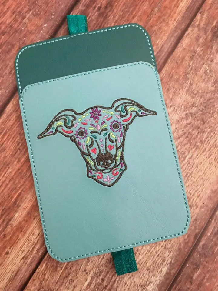 Planner Pocket Band - Sugar Skull Greyhound Aqua