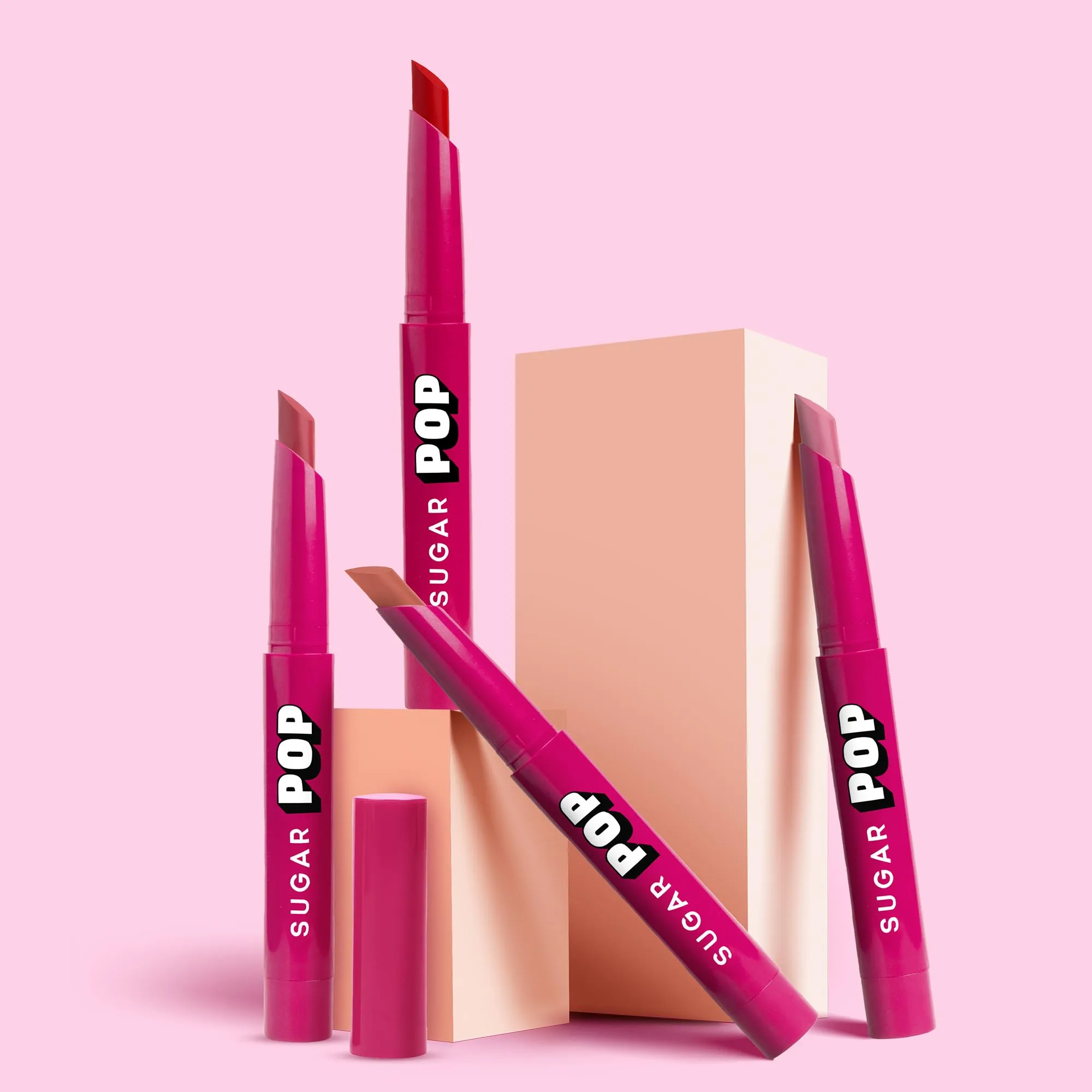 SUGAR POP Kissproof Lipstick 01 Pink Pout | Transferproof | Long Lasting & Super Pigmented | 2.2 gm