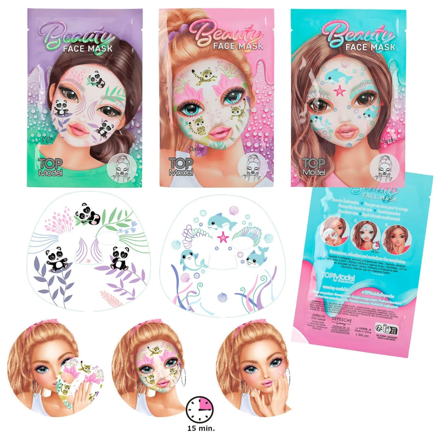 TOPModel  Beauty and Me Face Mask - Choice of 3