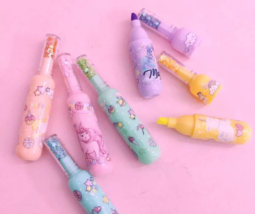 Unicorn Theme Highlighter Set of 6